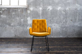KAWOLA Esszimmerstuhl NEW CHARME Velvet curry, 59 x 66