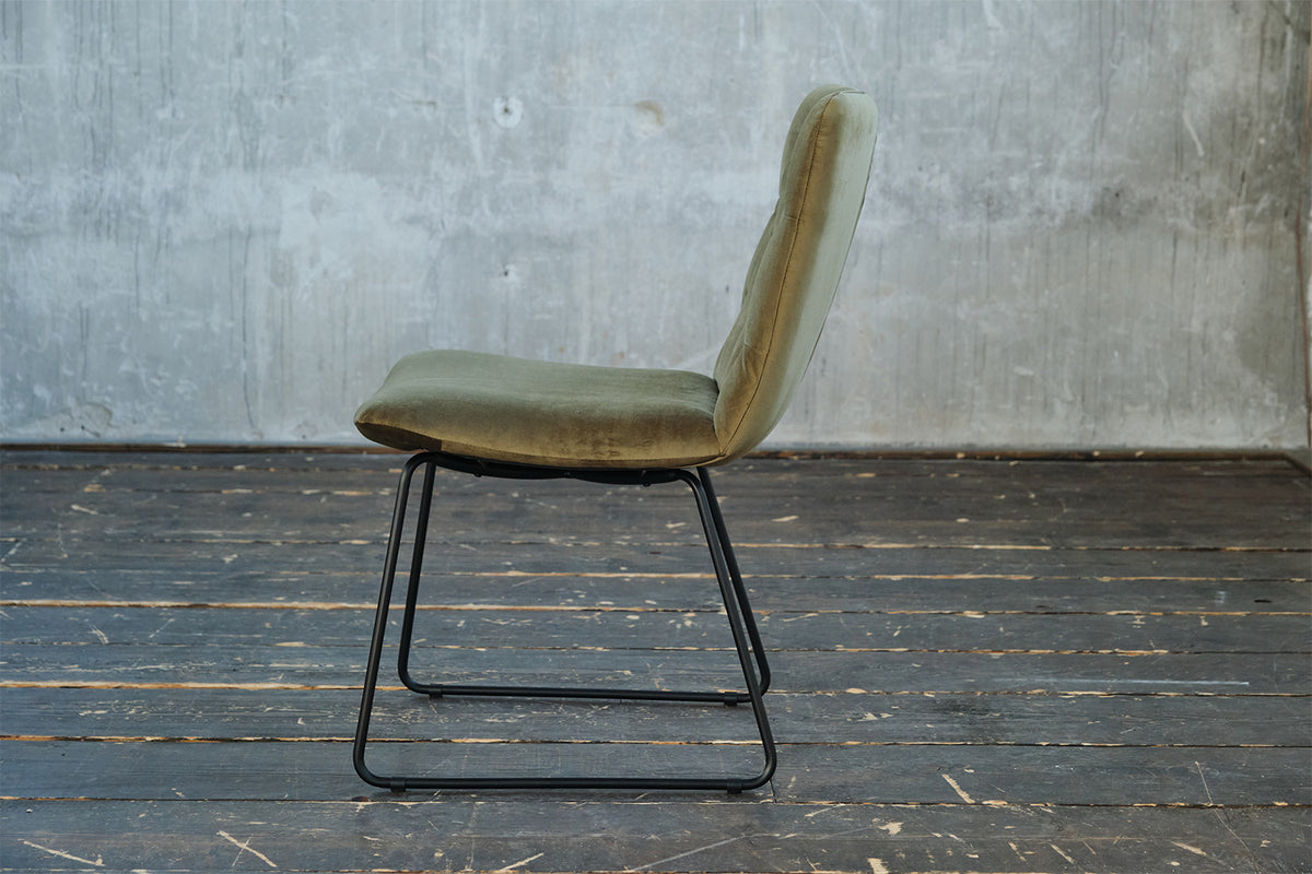 KAWOLA Esszimmerstuhl NEW CHARME Velvet oliv