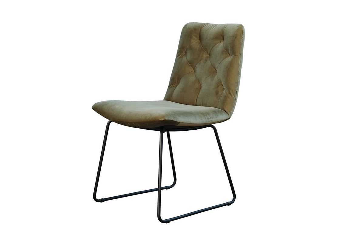 KAWOLA Esszimmerstuhl NEW CHARME Velvet oliv