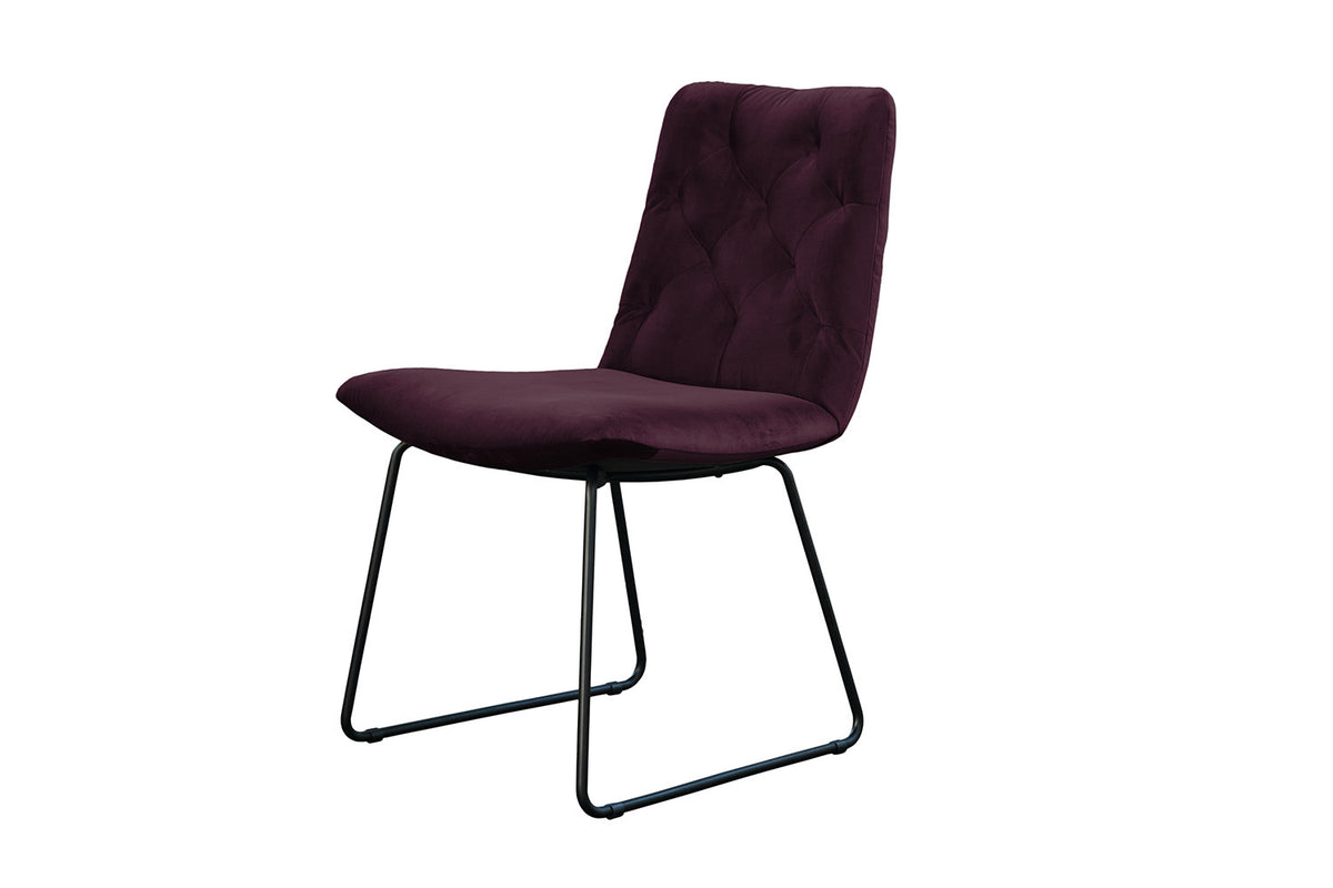 KAWOLA Esszimmerstuhl NEW CHARME Velvet purple