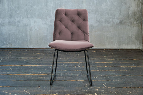 KAWOLA Esszimmerstuhl NEW CHARME Velvet roségrau, 52 x 66