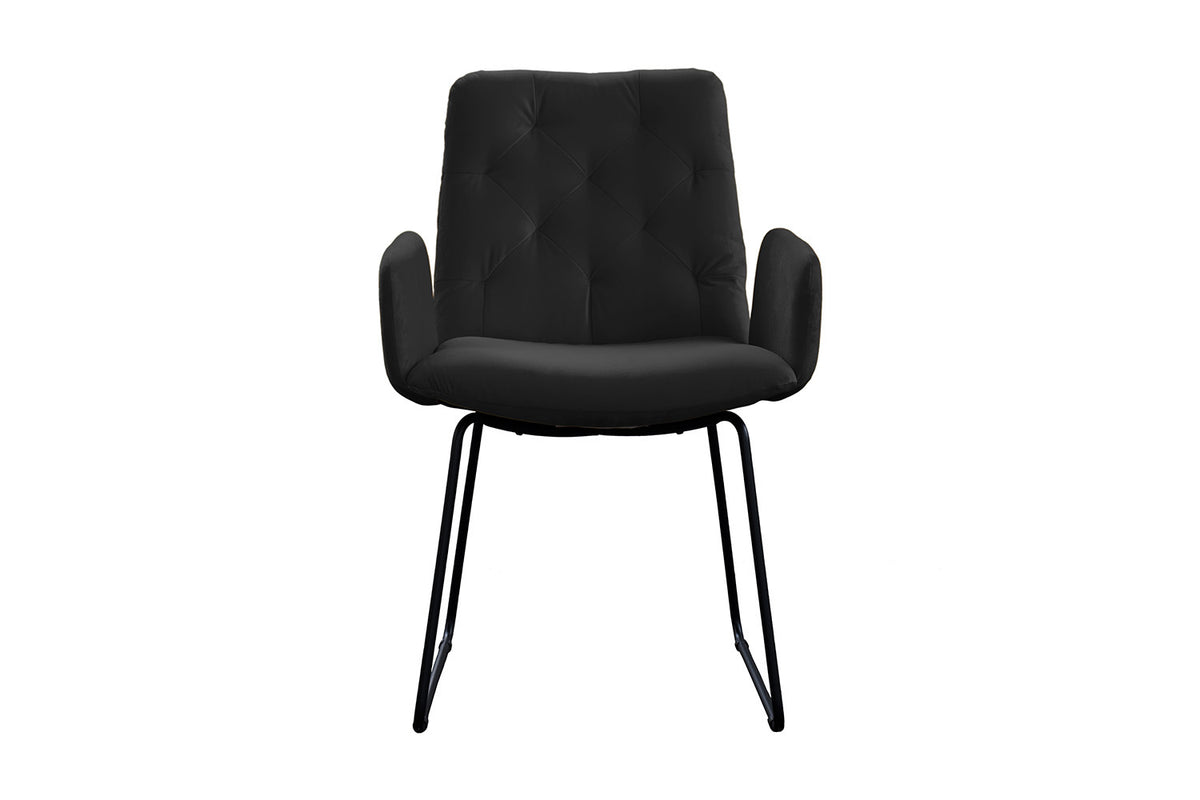 KAWOLA Esszimmerstuhl NEW CHARME Velvet schwarz