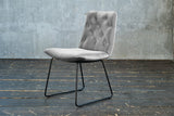 KAWOLA Esszimmerstuhl NEW CHARME Velvet silber