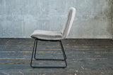 KAWOLA Esszimmerstuhl NEW CHARME Velvet silber