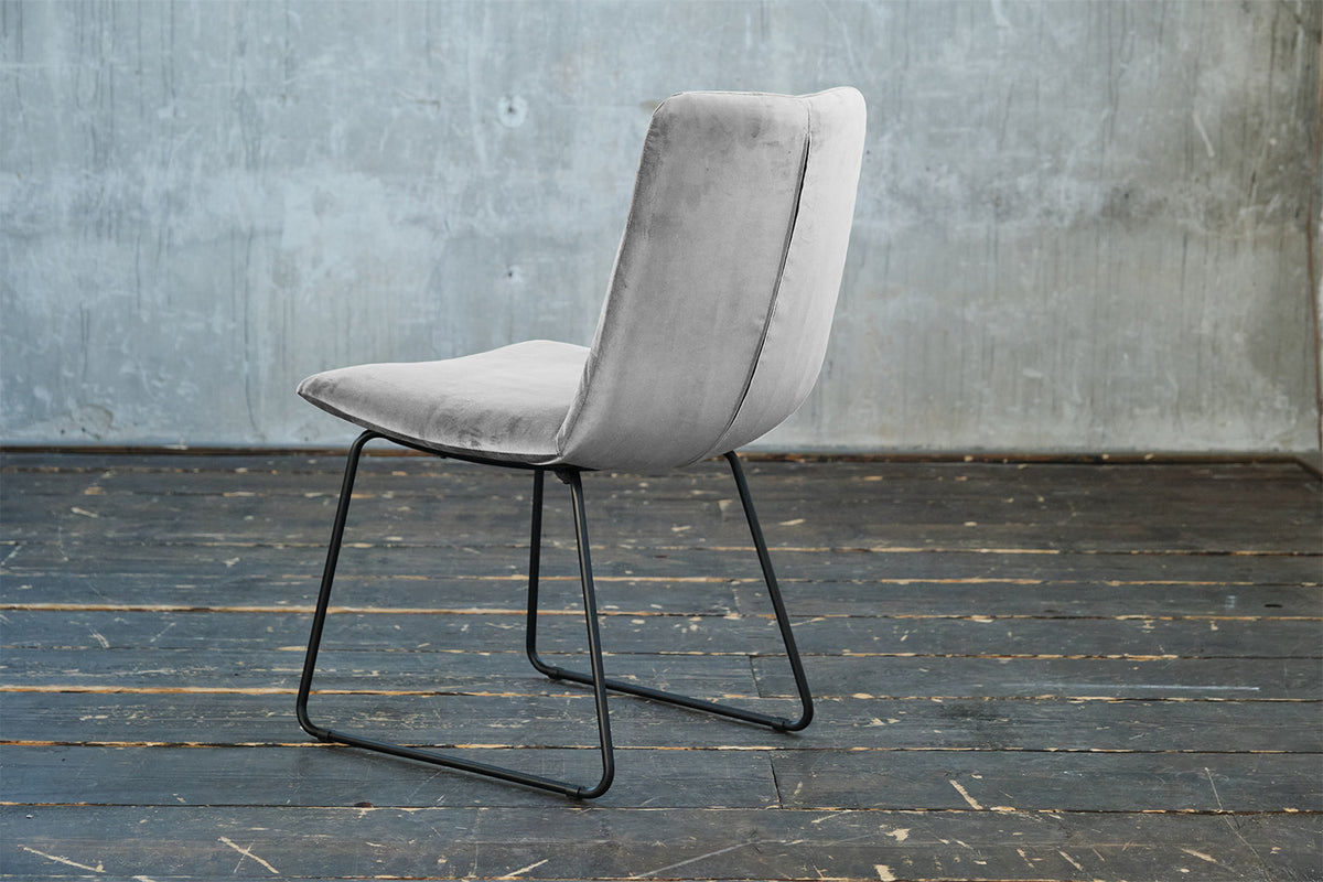 KAWOLA Esszimmerstuhl NEW CHARME Velvet silber