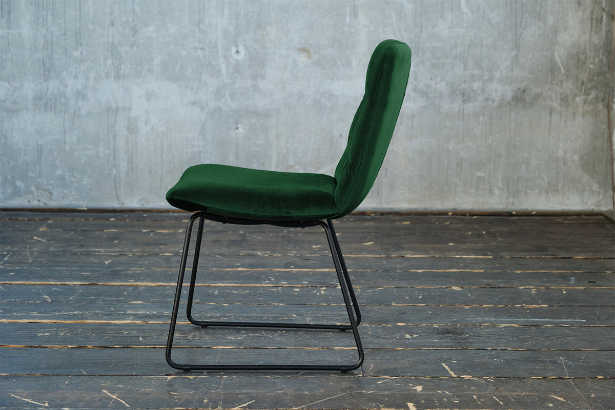 KAWOLA Esszimmerstuhl NEW CHARME Velvet smaragd