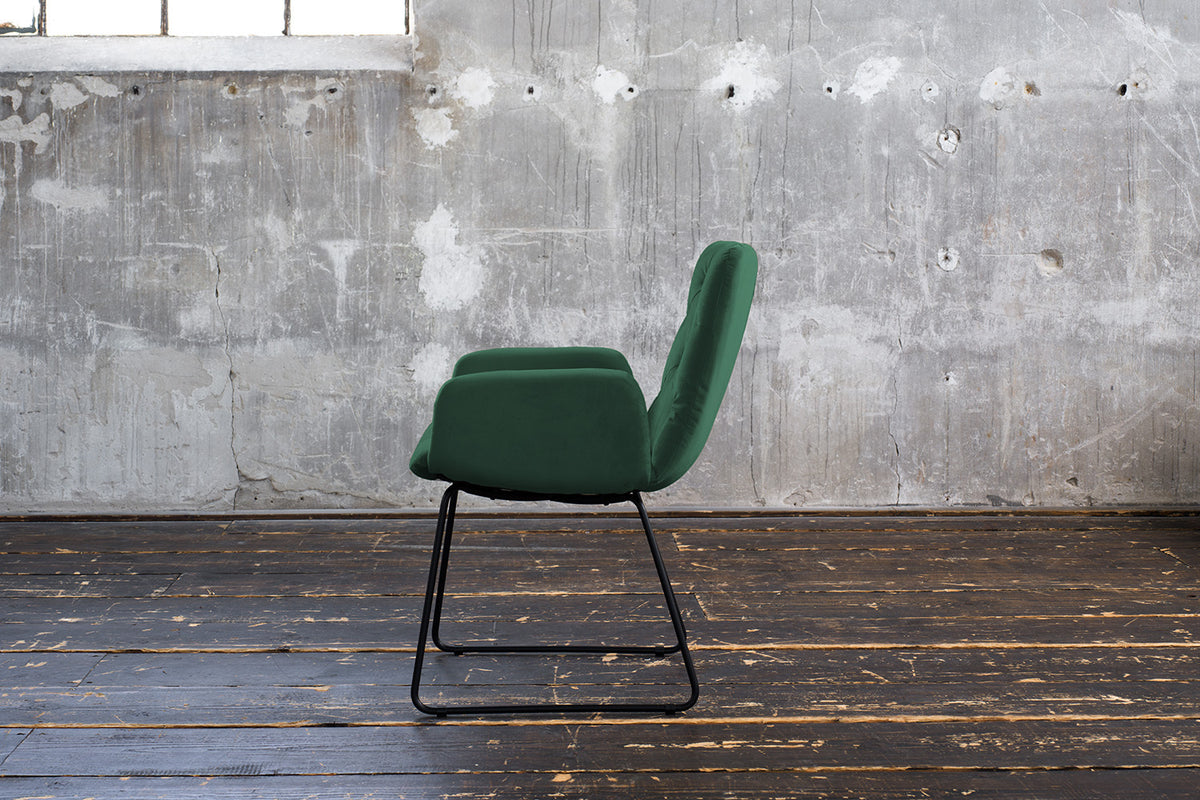 KAWOLA Esszimmerstuhl NEW CHARME Velvet smaragd