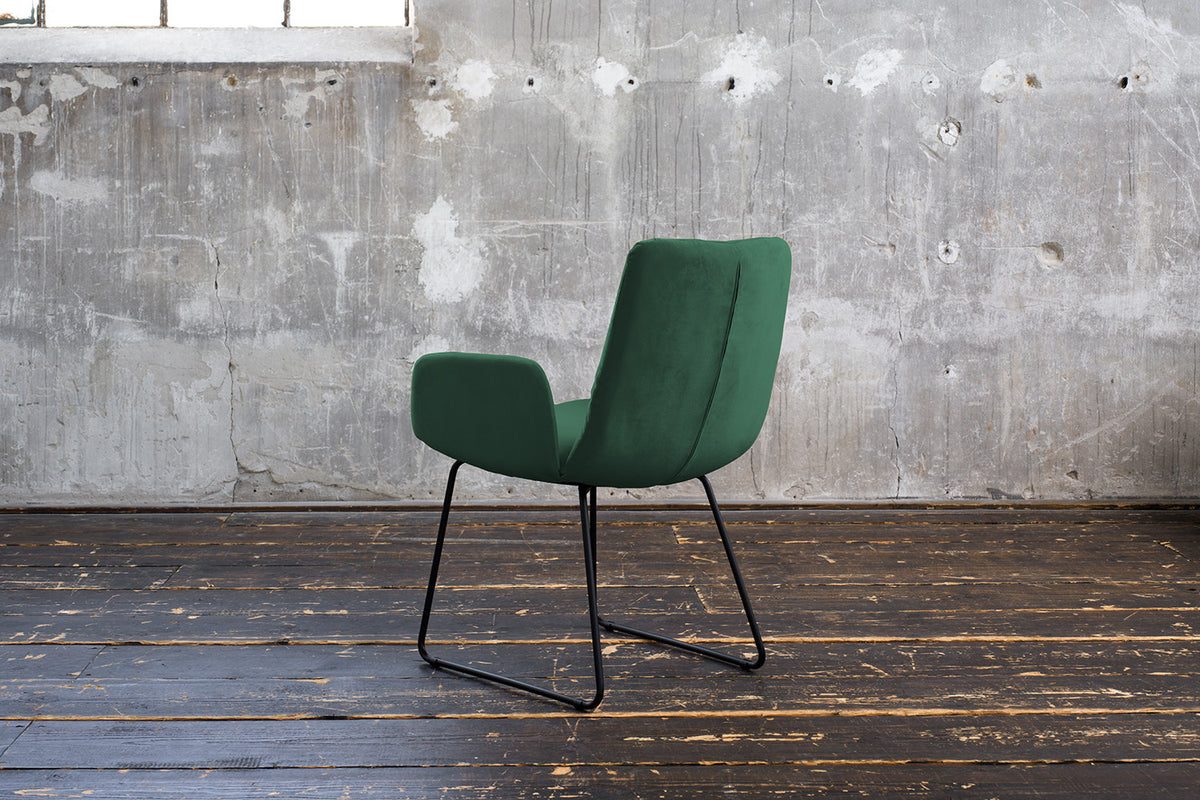 KAWOLA Esszimmerstuhl NEW CHARME Velvet smaragd