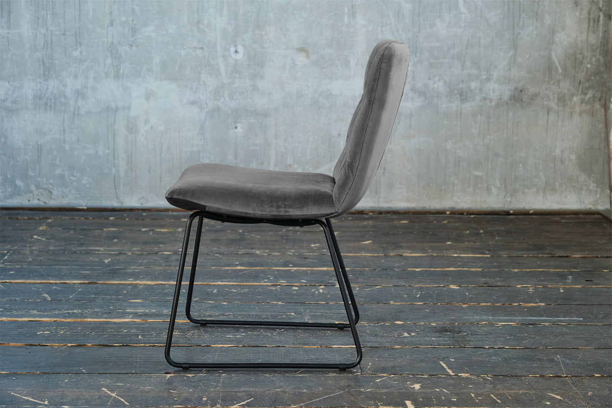 KAWOLA Esszimmerstuhl NEW CHARME Velvet stone