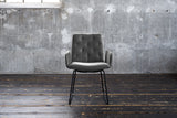 KAWOLA Esszimmerstuhl NEW CHARME Velvet stone, 59 x 66