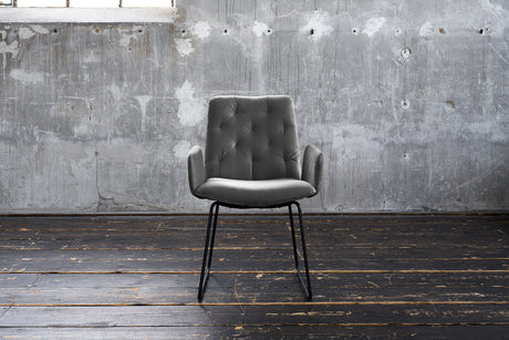 KAWOLA Esszimmerstuhl NEW CHARME Velvet stone, 59 x 66