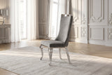 KAWOLA Esszimmerstuhl SELENA Barock Velvet grau