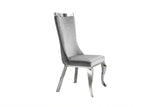 KAWOLA Esszimmerstuhl SELENA Barock Velvet grau