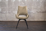 KAWOLA Esszimmerstuhl SIVO Drehstuhl Stoff beige