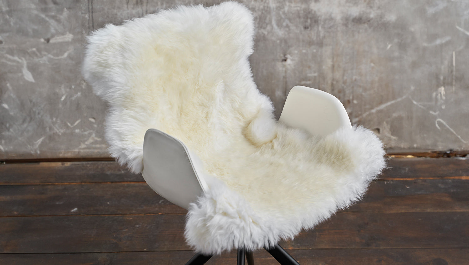 KAWOLA Fell CALEBRE 95cm Farbe Ivory