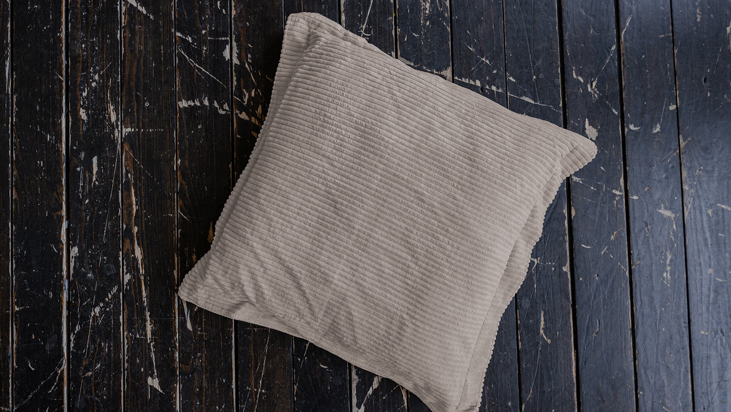 KAWOLA Flatterkissen MADELINE Cord taupe