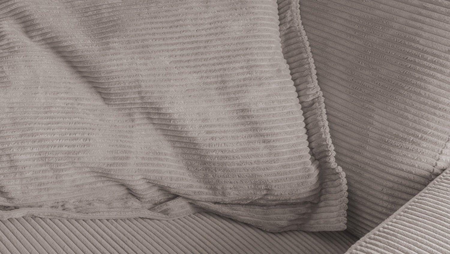 KAWOLA Flatterkissen MADELINE Cord taupe