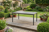 KAWOLA Gartenmöbel Set INDUS 7-tlg. Aluminium grau