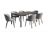 KAWOLA Gartenmöbel Set INDUS 7-tlg. Aluminium grau