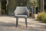 KAWOLA Gartenstuhl AMUR Outdoor Stoff grau