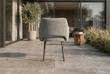 KAWOLA Gartenstuhl AMUR Outdoor Stoff grau