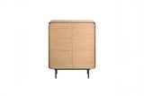 KAWOLA Highboard AVRIL 2 Türen Eiche braun