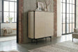 KAWOLA Highboard AVRIL 2 Türen Eiche grau