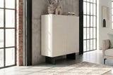 KAWOLA Highboard LYNN 2 Türen lackiert weiß