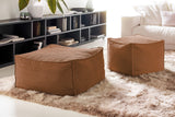 KAWOLA Hocker ALEA Cord rost
