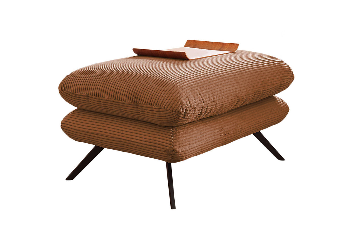 KAWOLA Hocker CHARME Hockerbank Cord rost