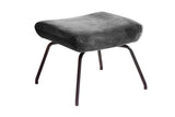 KAWOLA Hocker LOTTE Polsterhocker velvet stone