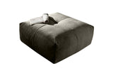 KAWOLA Hocker PALACE Polsterhocker velvet silver