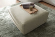 KAWOLA Hocker RANI Polsterhocker Feincord beige