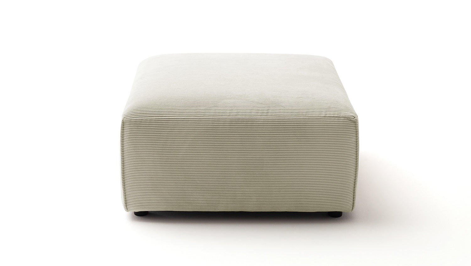 KAWOLA Hocker RANI Polsterhocker Feincord beige