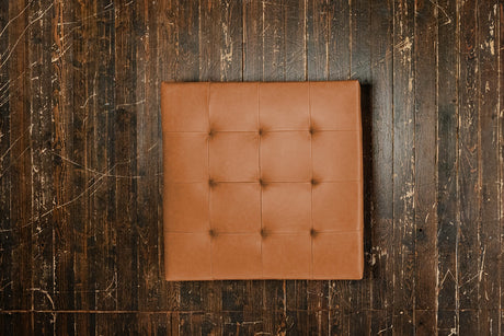 KAWOLA Hocker WIOLO Leder cognac