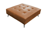 KAWOLA Hocker WIOLO Leder cognac