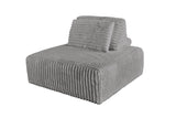 KAWOLA Hocker WIOLO SOFT Polsterhocker mit Rückenkissen Weicher Breitcord grau