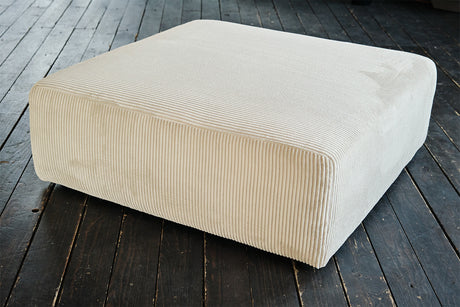 KAWOLA Hocker WIOLO SOFT Sitzelement für Modulsofa Cord cremeweiß