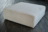 KAWOLA Hocker WIOLO SOFT Sitzelement für Modulsofa Cord hellgrau