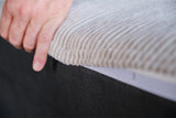 KAWOLA Hocker WIOLO SOFT Sitzelement für Modulsofa Cord hellgrau