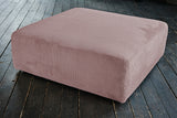 KAWOLA Hocker WIOLO SOFT Sitzelement für Modulsofa Cord rosa