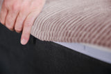 KAWOLA Hocker WIOLO SOFT Sitzelement für Modulsofa Cord rosa