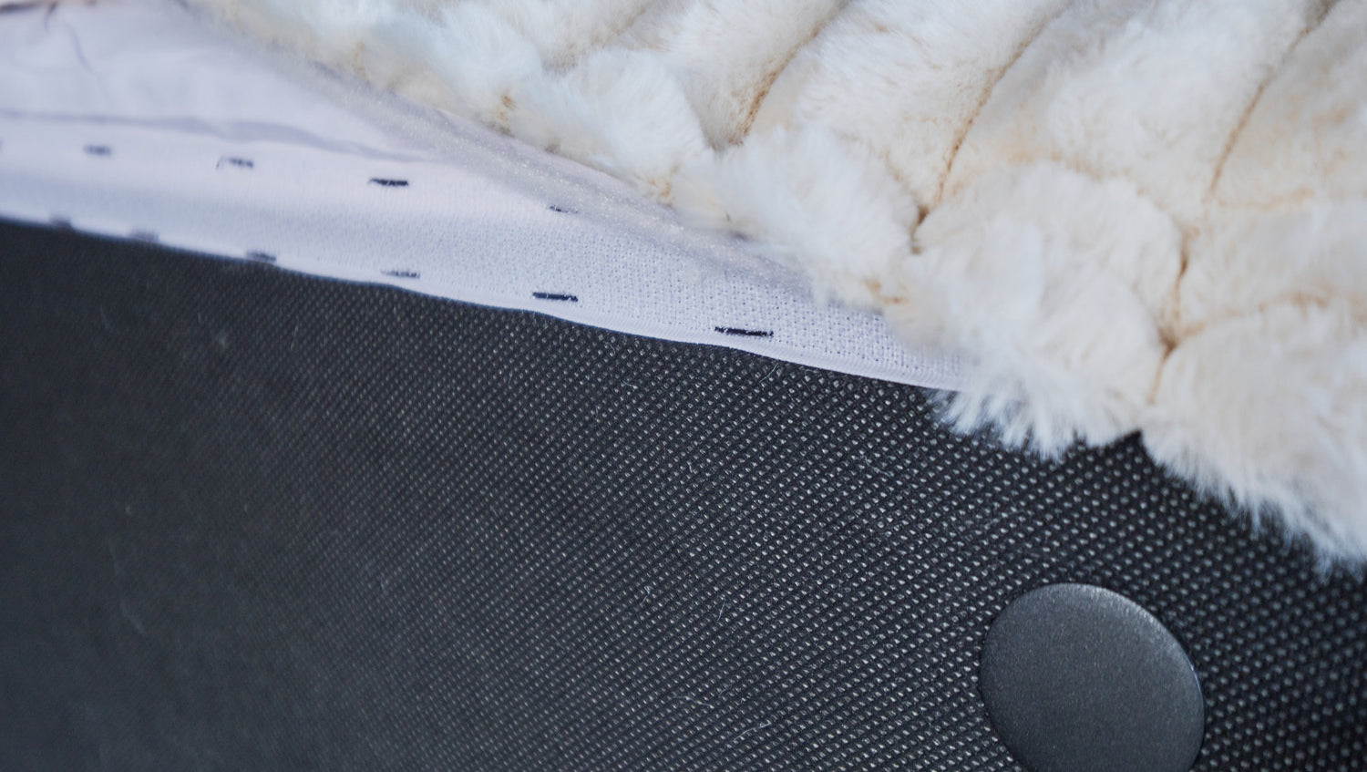 KAWOLA Hocker WIOLO SOFT Sitzelement für Modulsofa Weicher Breitcord cremeweiß