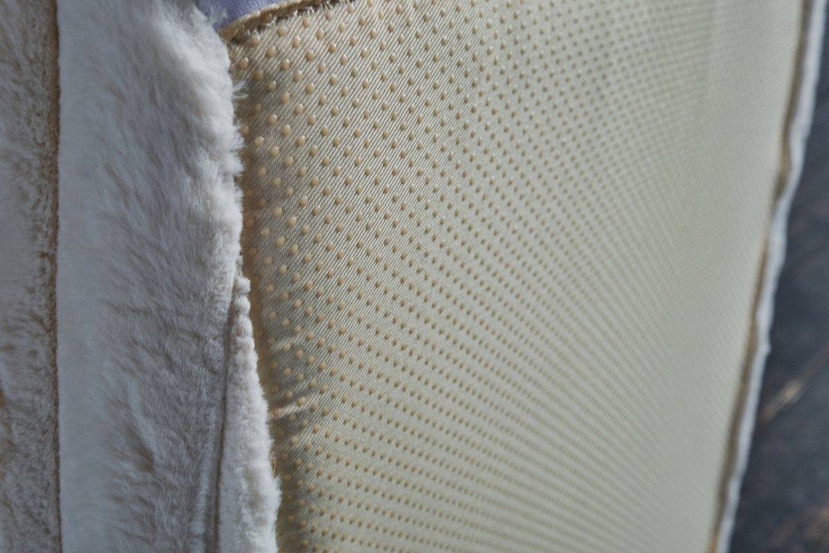 KAWOLA Hocker WIOLO SOFT Sitzelement für Modulsofa Weicher Breitcord cremeweiß