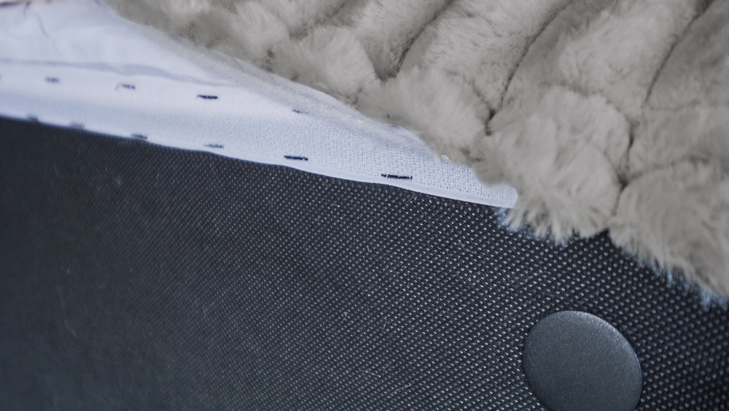 KAWOLA Hocker WIOLO SOFT Sitzelement für Modulsofa Weicher Breitcord grau