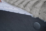 KAWOLA Hocker WIOLO SOFT Sitzelement für Modulsofa Weicher Breitcord grau
