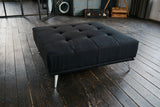 KAWOLA Hocker WIOLO Stoff schwarz