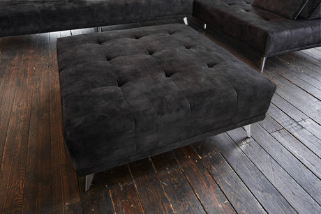KAWOLA Hocker WIOLO velvet anthrazit