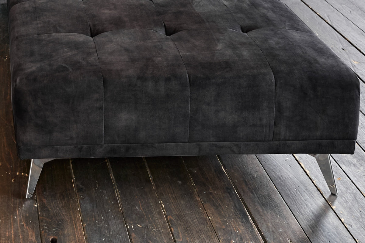 KAWOLA Hocker WIOLO velvet anthrazit
