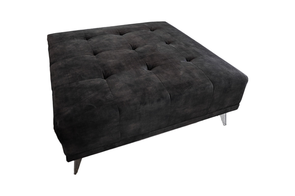KAWOLA Hocker WIOLO velvet anthrazit